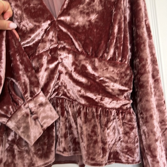 WAYF Velvet Blouse - Picture 8 of 8